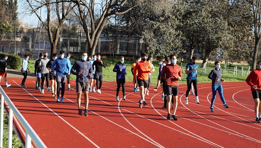 Área para práctica de atletismo