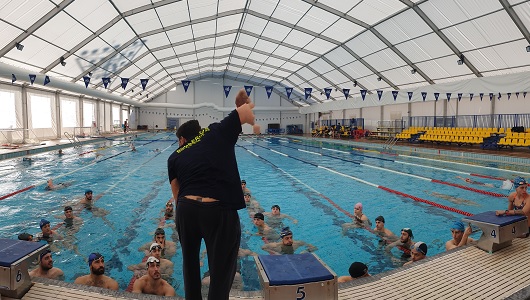 Áreas de piscina para preparación física